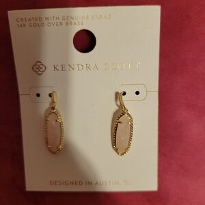 Kendra Scott Gold and Pink Earrings